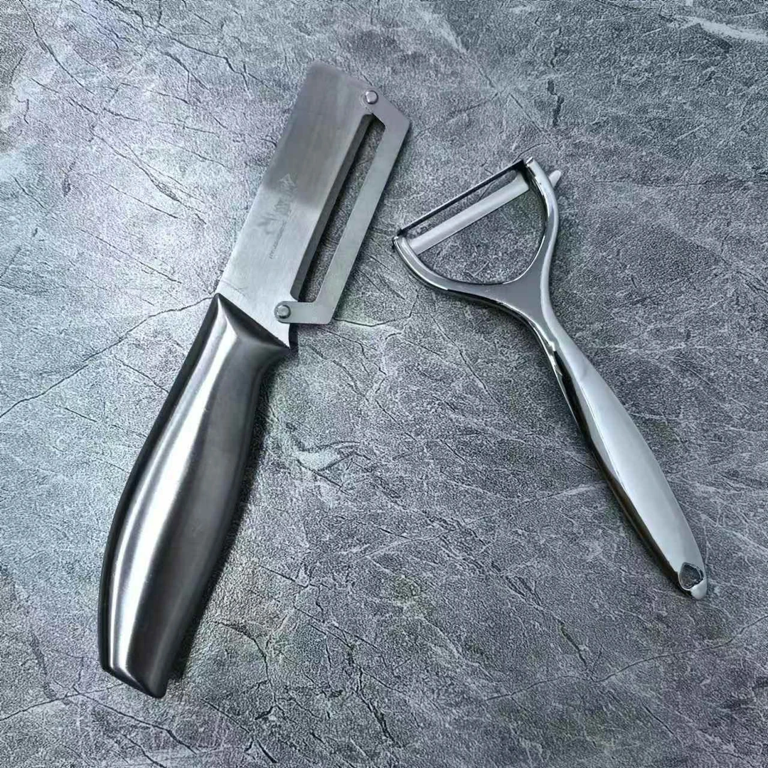 出德平口削皮刀横竖各一个家用厨房必备轻奢现代高级感【汤家限定】