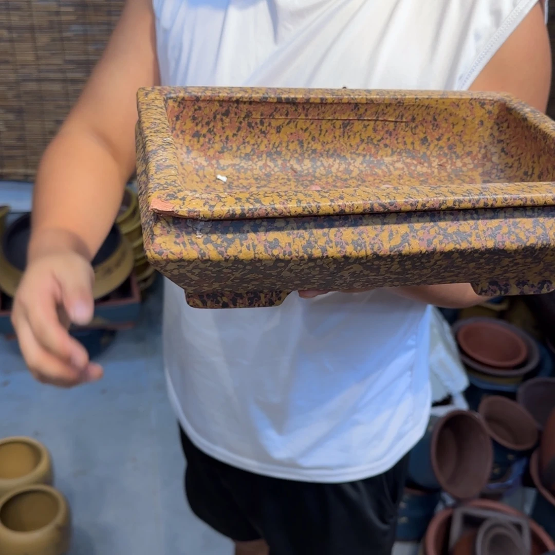 紫砂花盆瑕疵和瑕疵