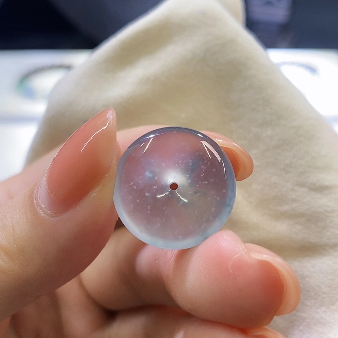 翡翠未镶嵌挂件蓝紫