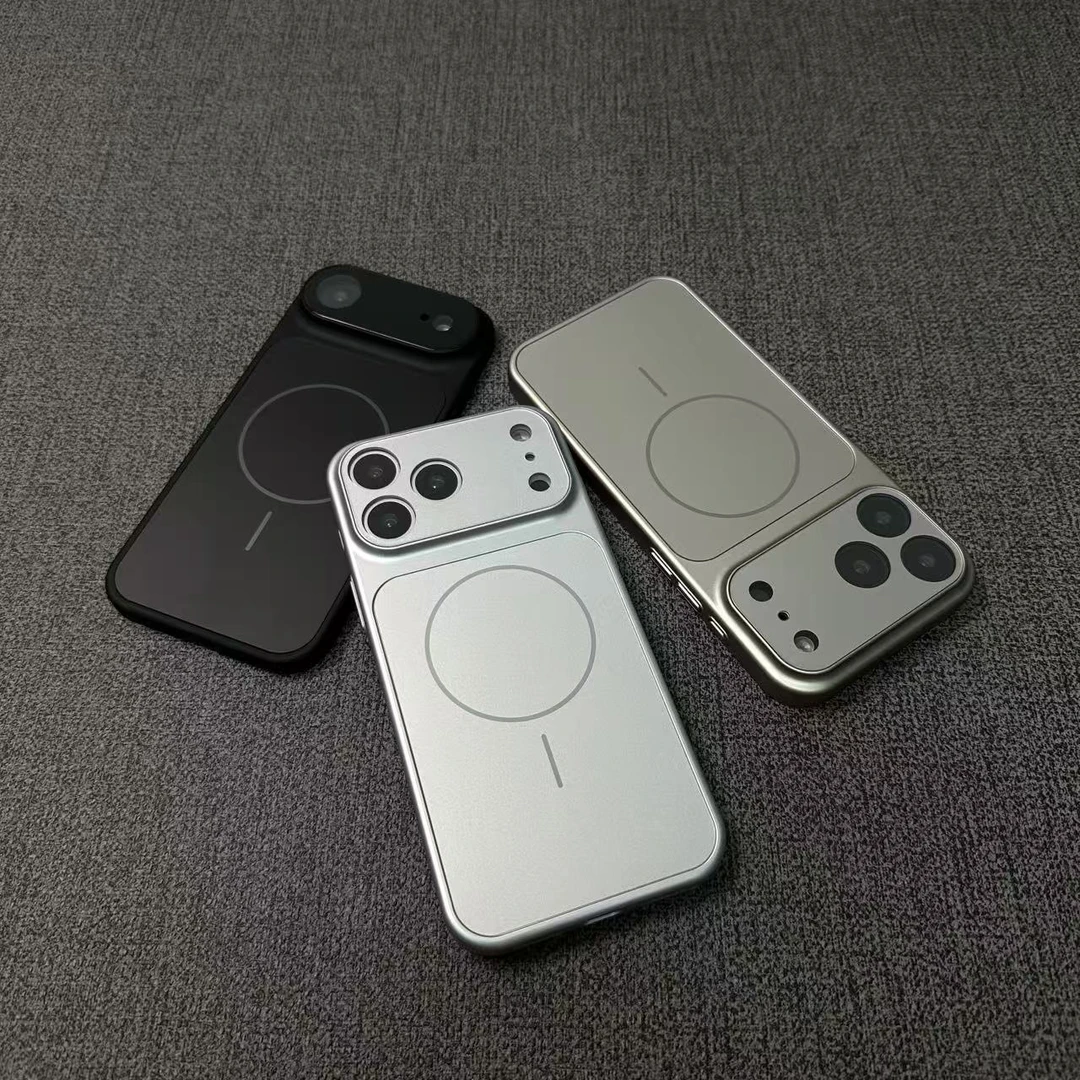 磨砂玻璃适用iPhone17ProMax手机壳苹果16ProMax秒变17PM超薄手感
