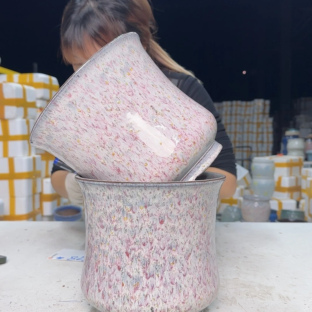 紫砂花盆云上花盆直播1216-678