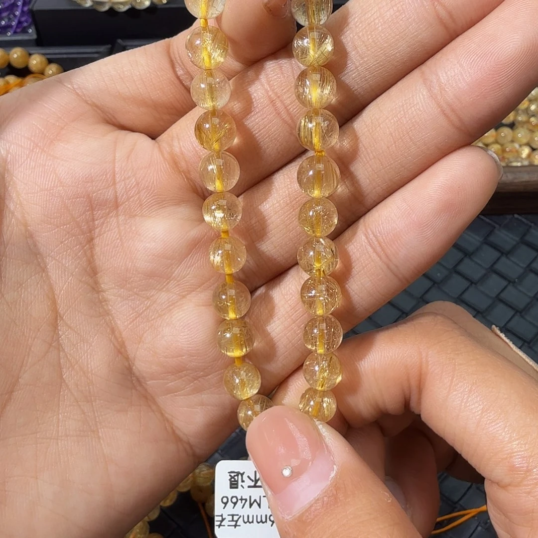 手链发晶未镶嵌天然金发晶