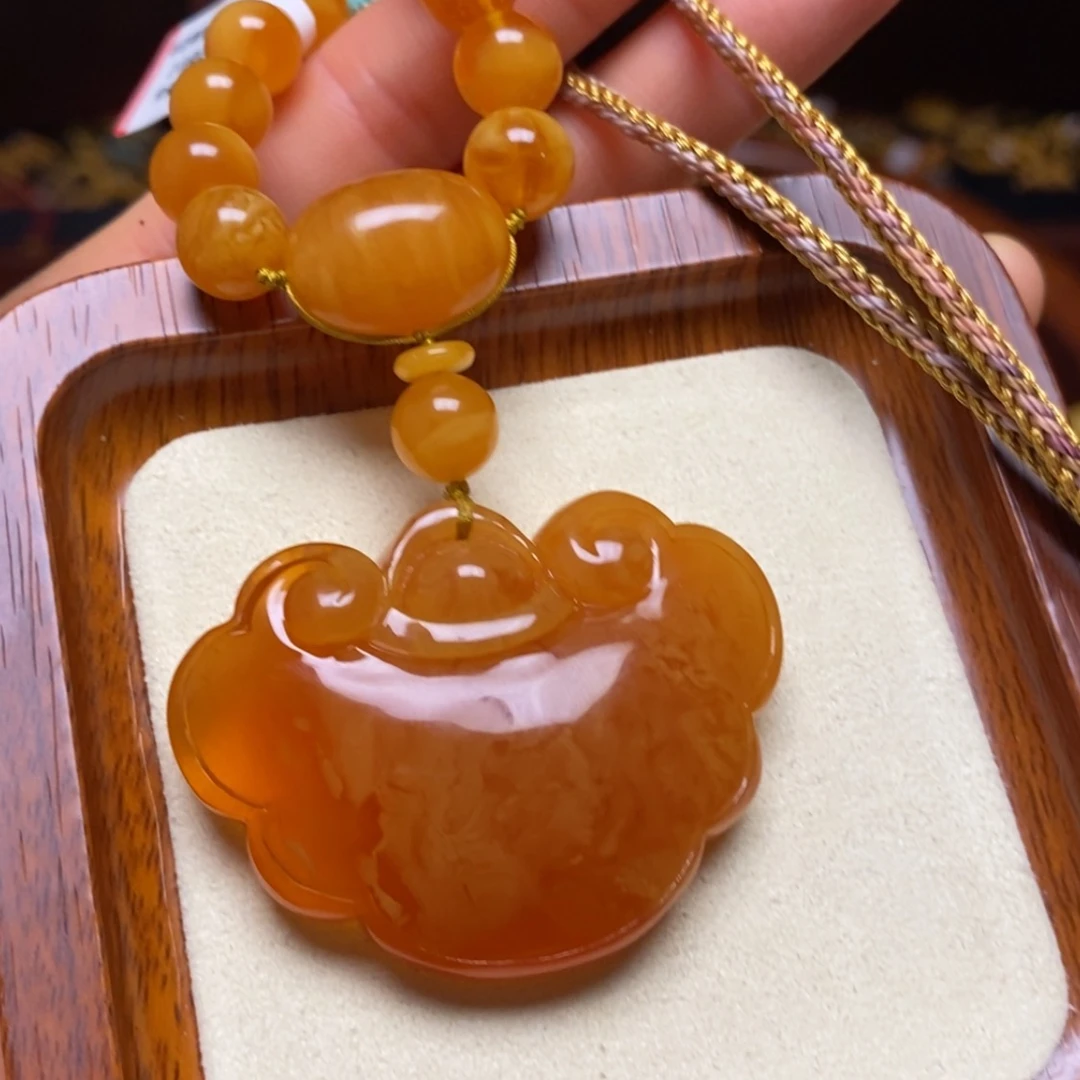 【闪购商品】蜜蜡颈饰未镶嵌项链