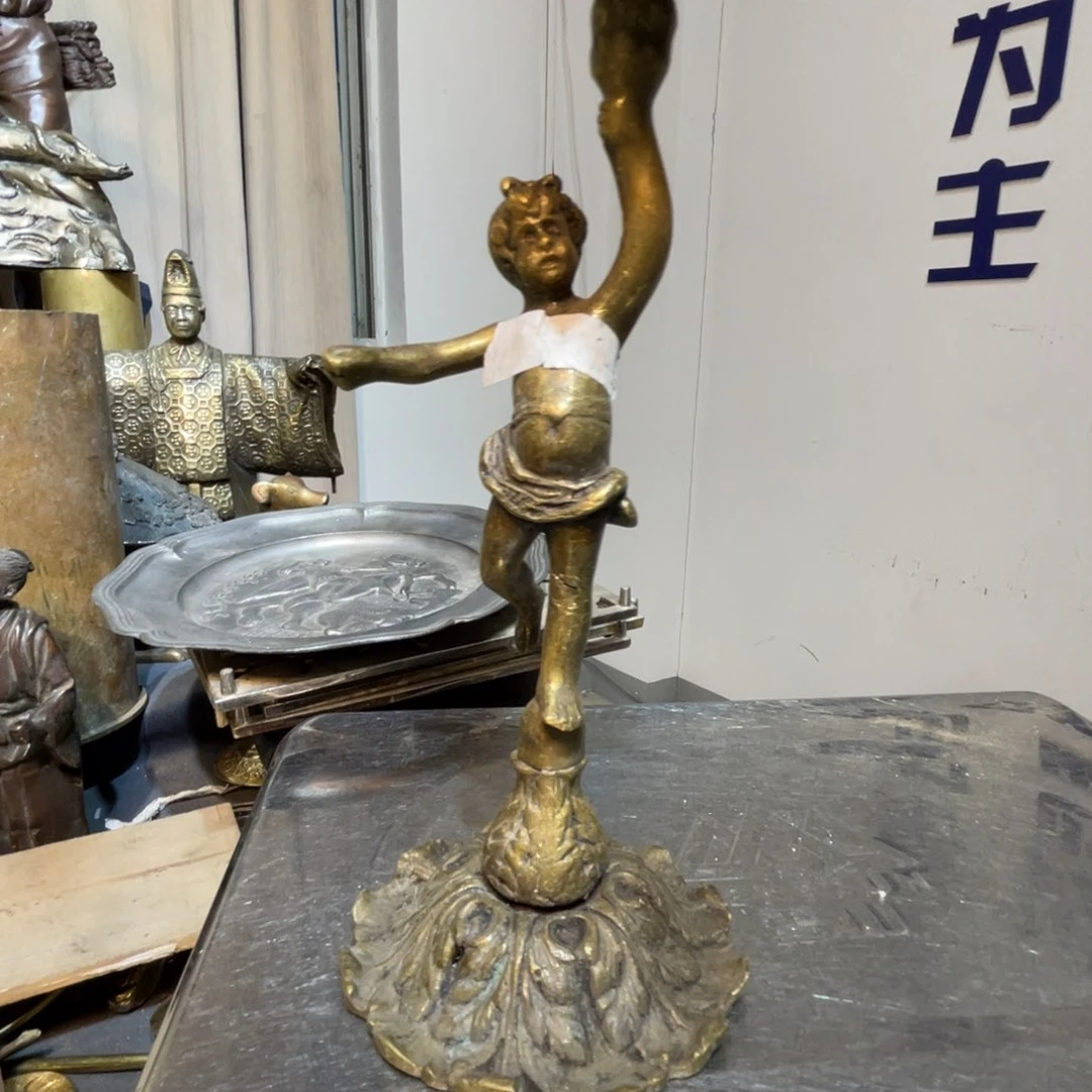 茶盏大阪回流铜器摆件90