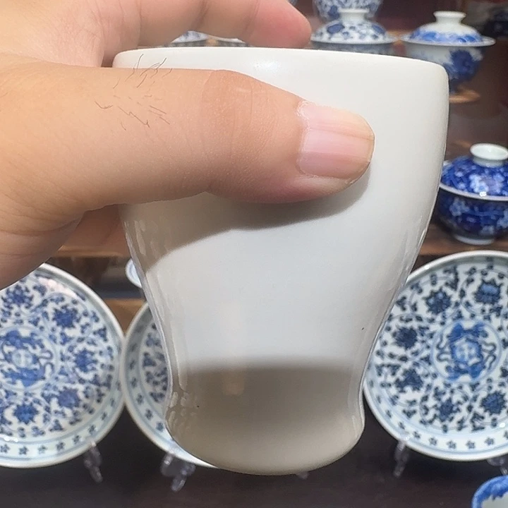 杯子纯手工手绘柴窑8