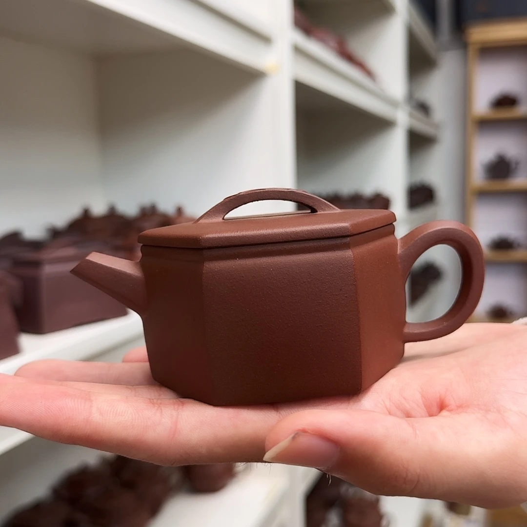 紫砂茶壶六方汉瓦160cc下播福利