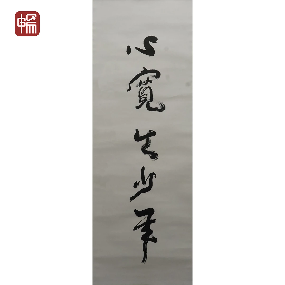 F747 近现代《心宽出少年》103*35（3.24） 纸本立轴 ZP