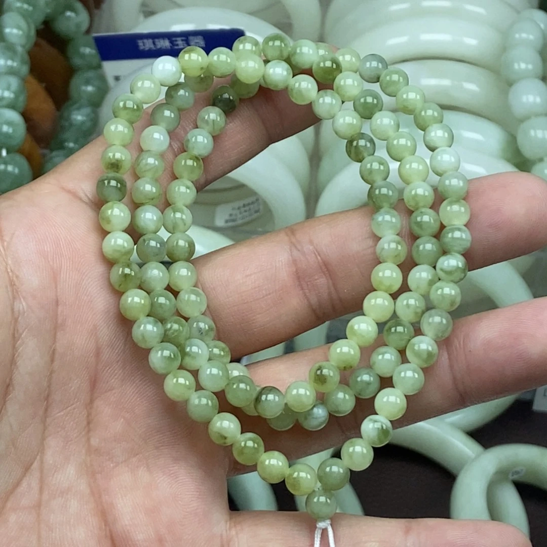 蛇纹石玉未镶嵌手链