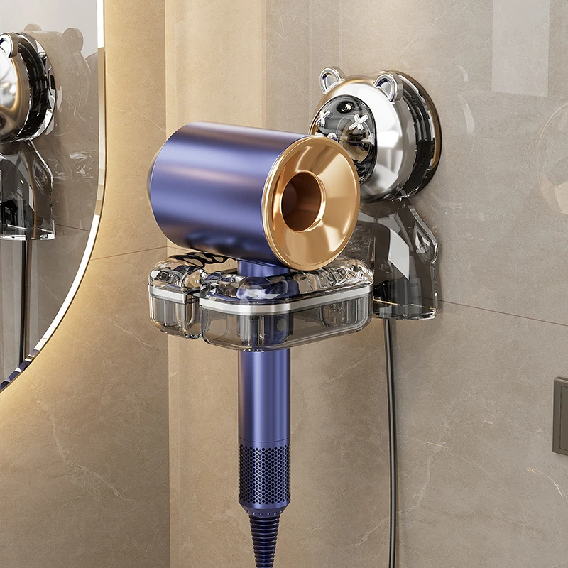 荞芬吹风机吸盘支架免打孔吹风机置物架卫生间浴室墙上移动无痕