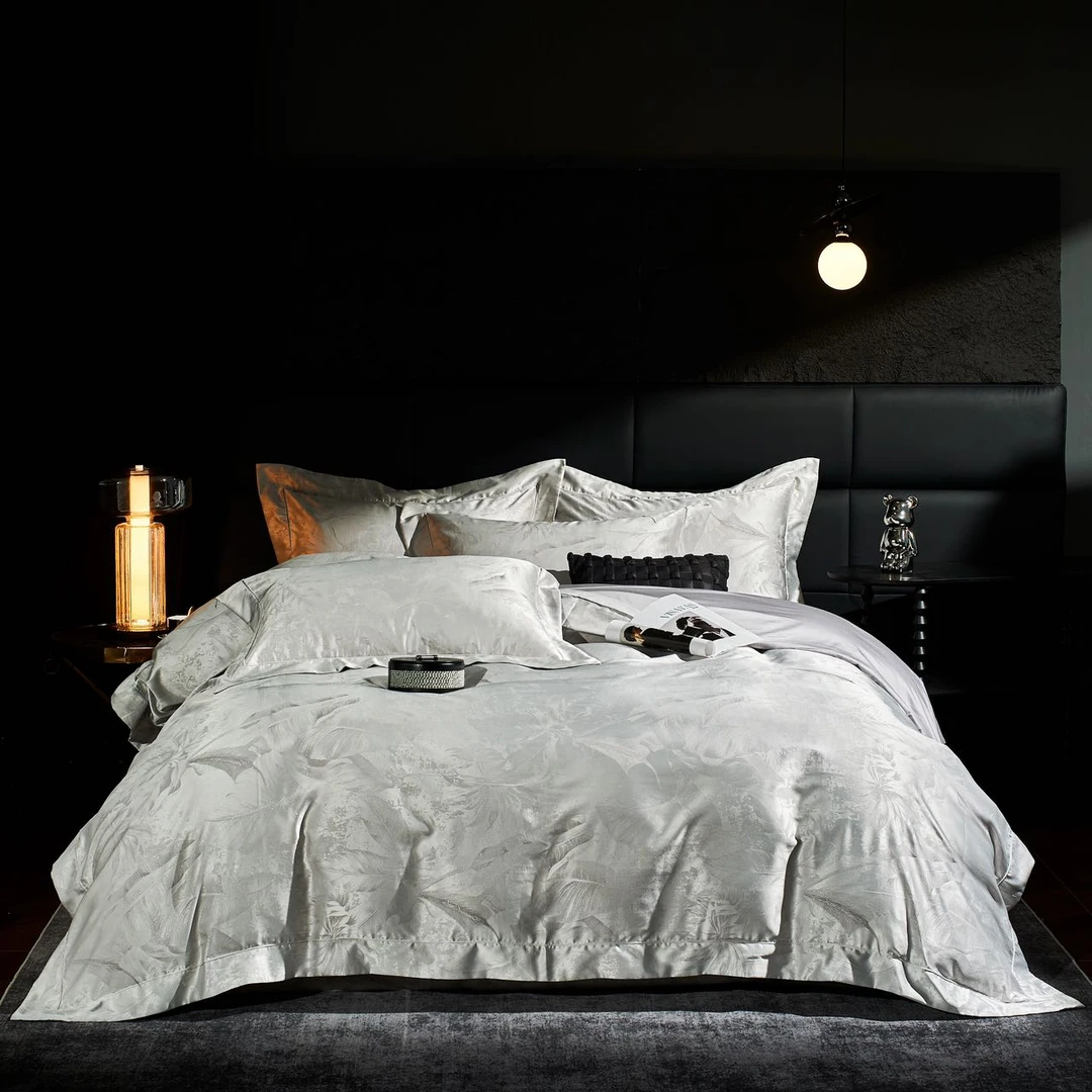 浮光沉影-高精密色织提花四件套