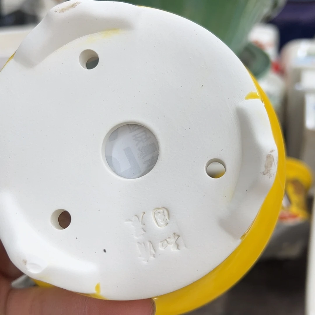 紫砂花盆云***青518号微瑕13/6.5cm