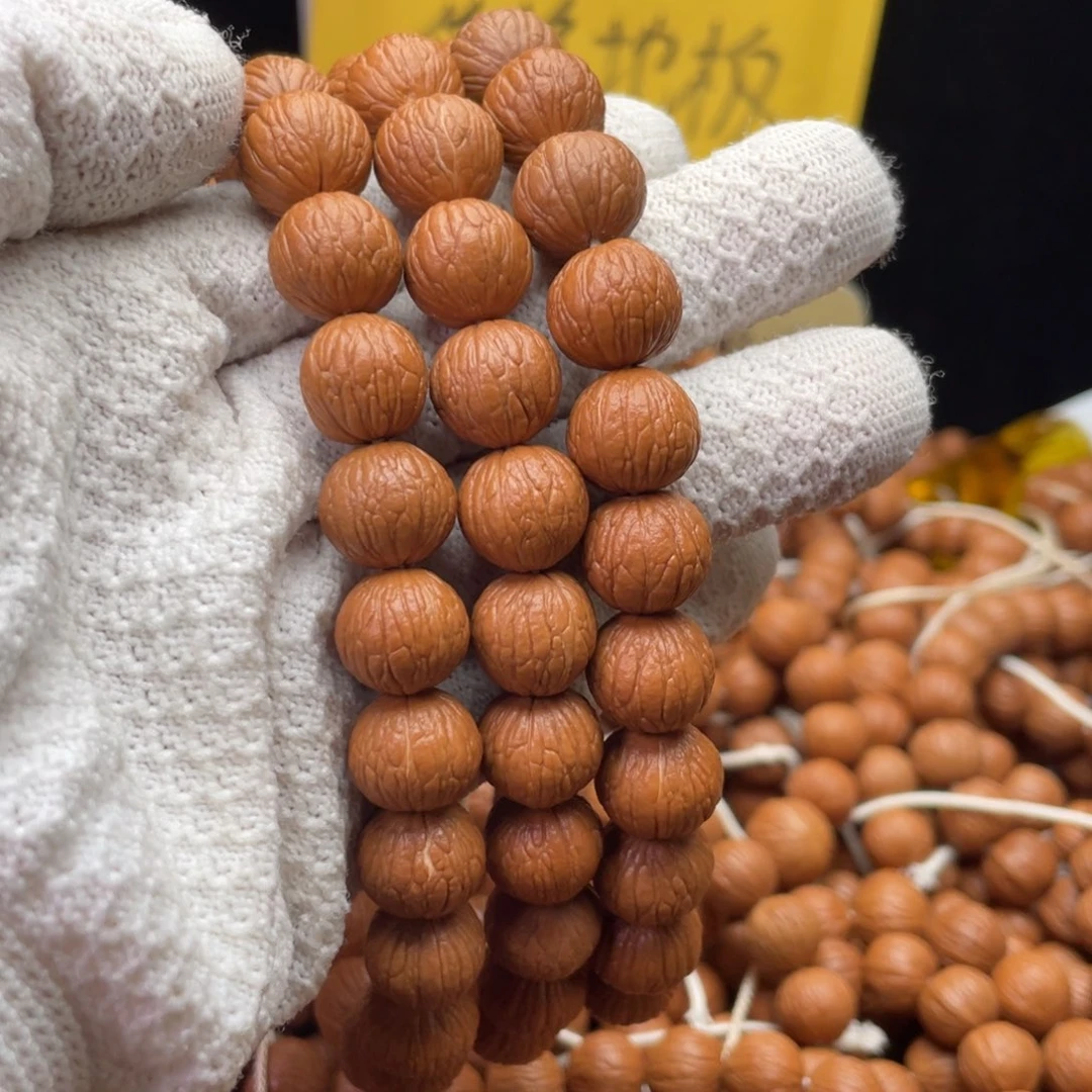 猴头核桃手串凤羽手持13