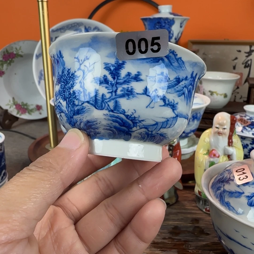 瓷片景德镇手绘青花茶器005