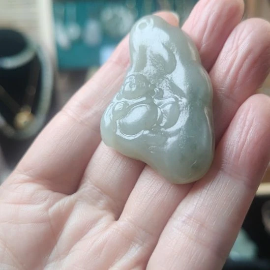 和田玉未镶嵌挂件