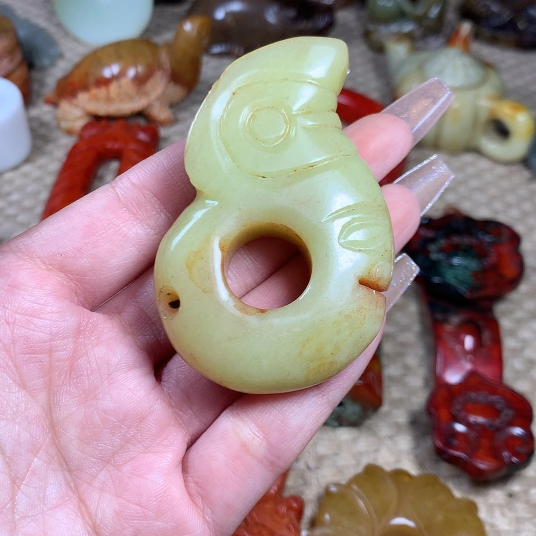 白玉菩提吊坠挂件