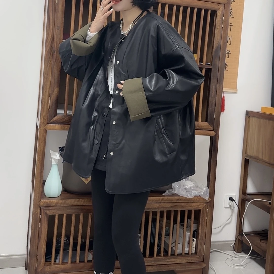 【芬芬姐精选】春季新款韩版宽松两面穿时尚百搭外套9506