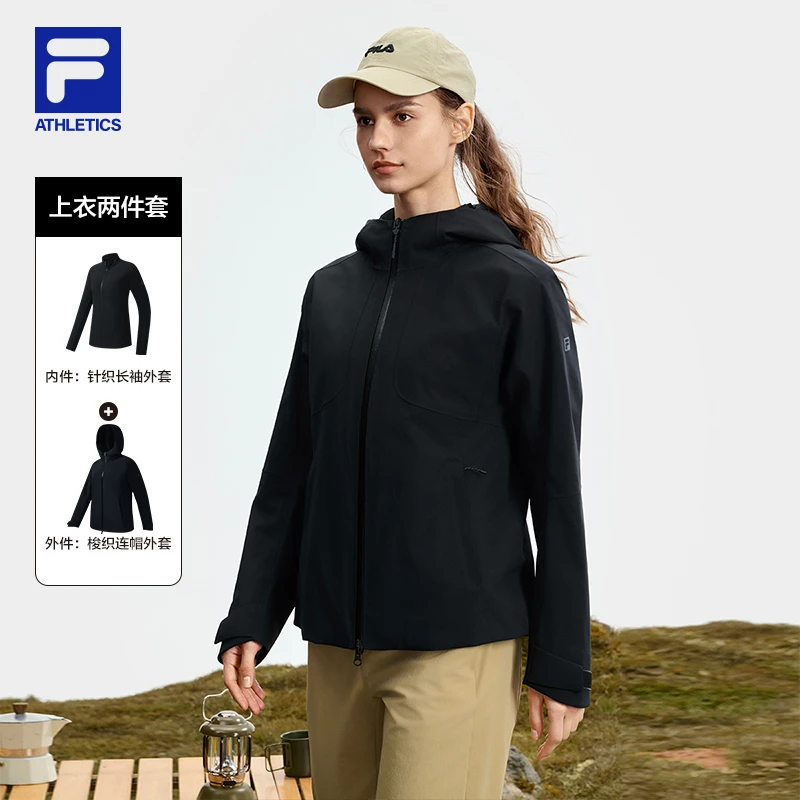 【冬日好物】FILA防风透湿冬季新款户外两件套冲锋衣A11W537708F