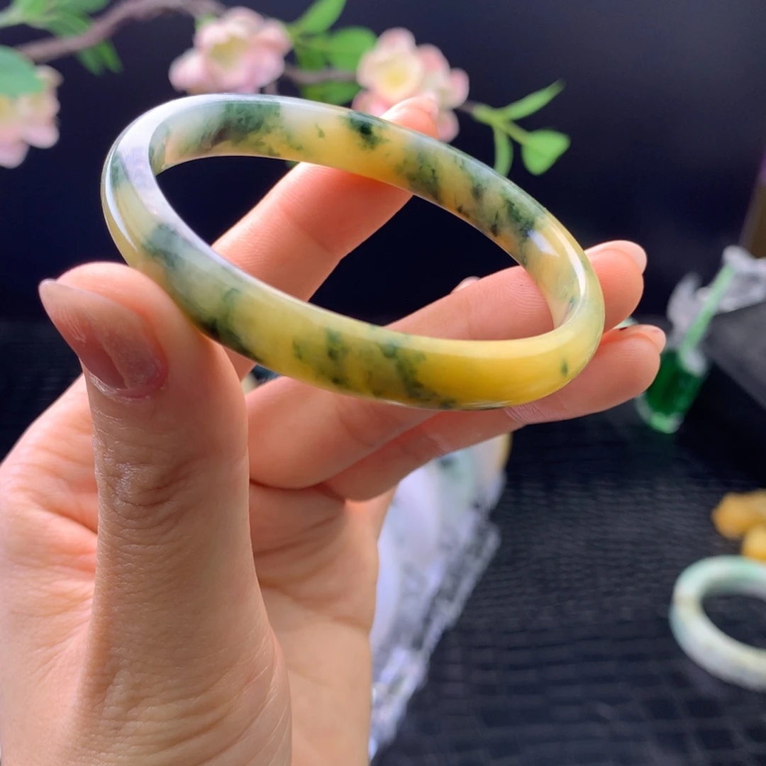 定制翡翠未镶嵌手镯54-57