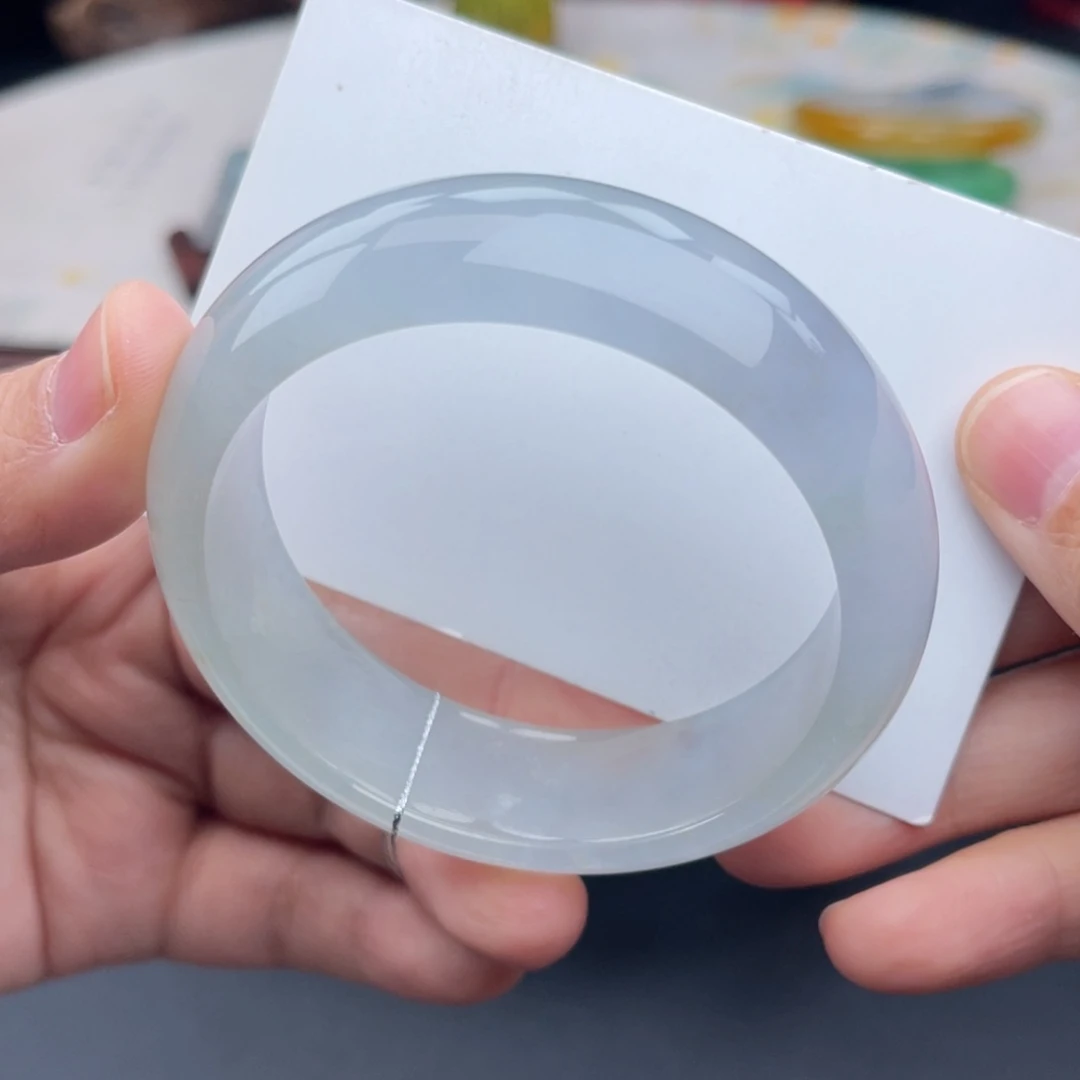 未镶嵌手镯翡翠轮胎 冰胶