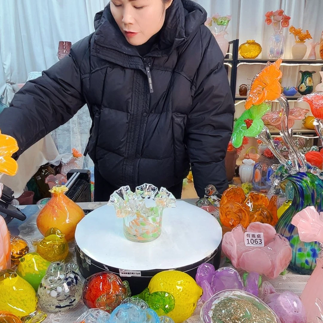 杯家悦美居琉璃摆件