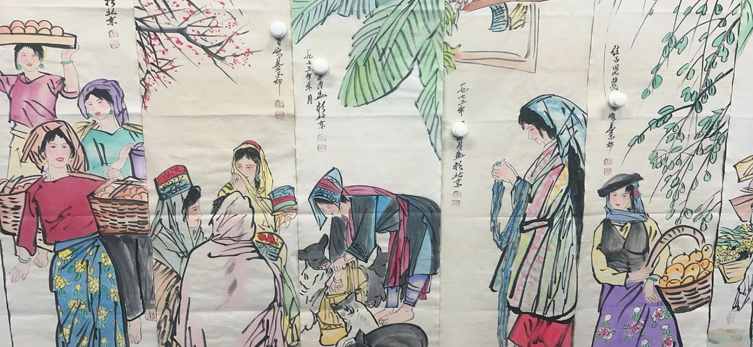 【绘溪】精品八条屏装饰画通用链接