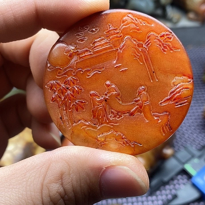 未镶嵌蛇纹石玉颈饰