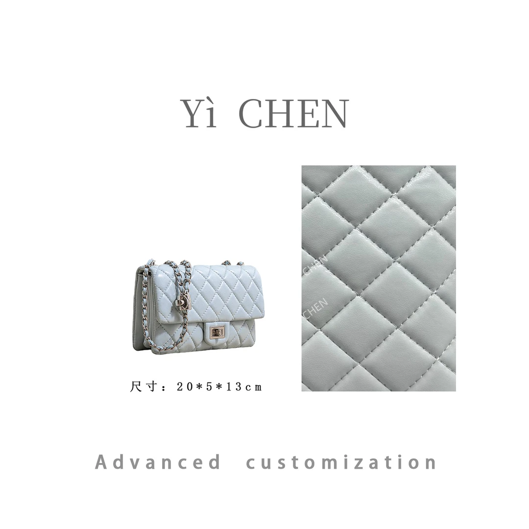 【Yì CHEN】SK-92630-浅兰 简约时尚女士新款轻奢单肩斜跨包