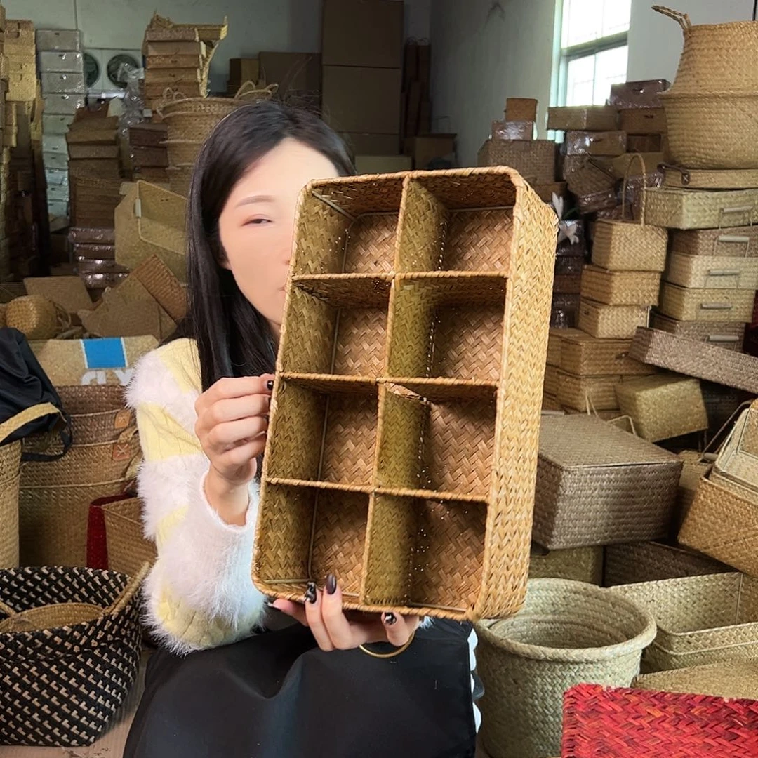 草编草编包/草编收纳盒微瑕疵