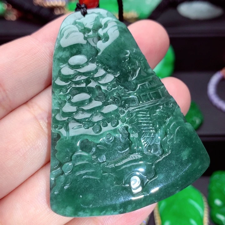 翡翠未镶嵌吊坠(不含链)