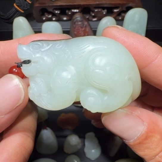 和田玉未镶嵌颈饰取****6