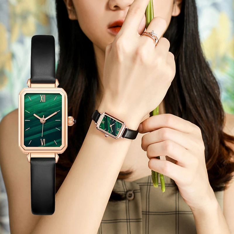 时尚简约百搭小方表 皮带款58145