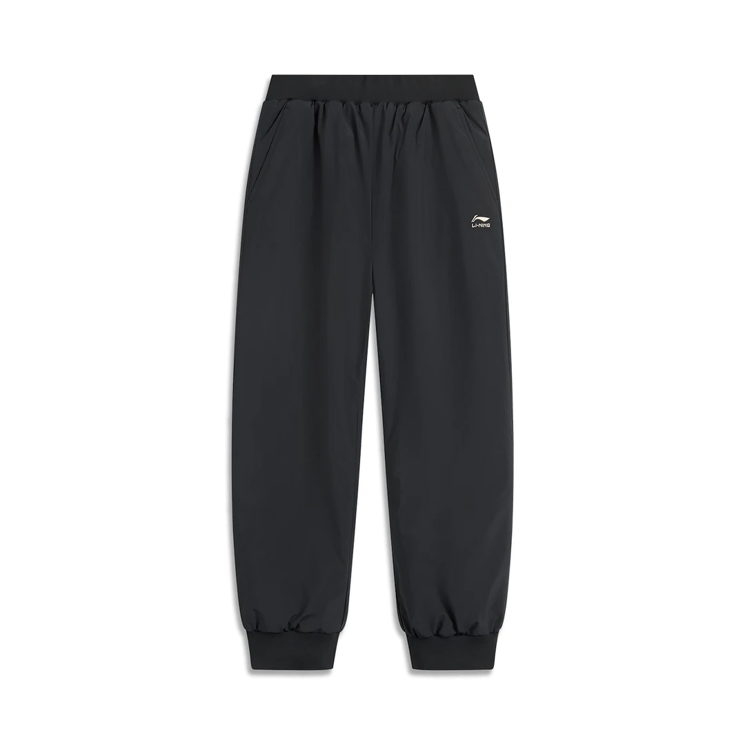 【秋季新品】李宁男大童加棉保暖宽松束脚卫裤YKMU017