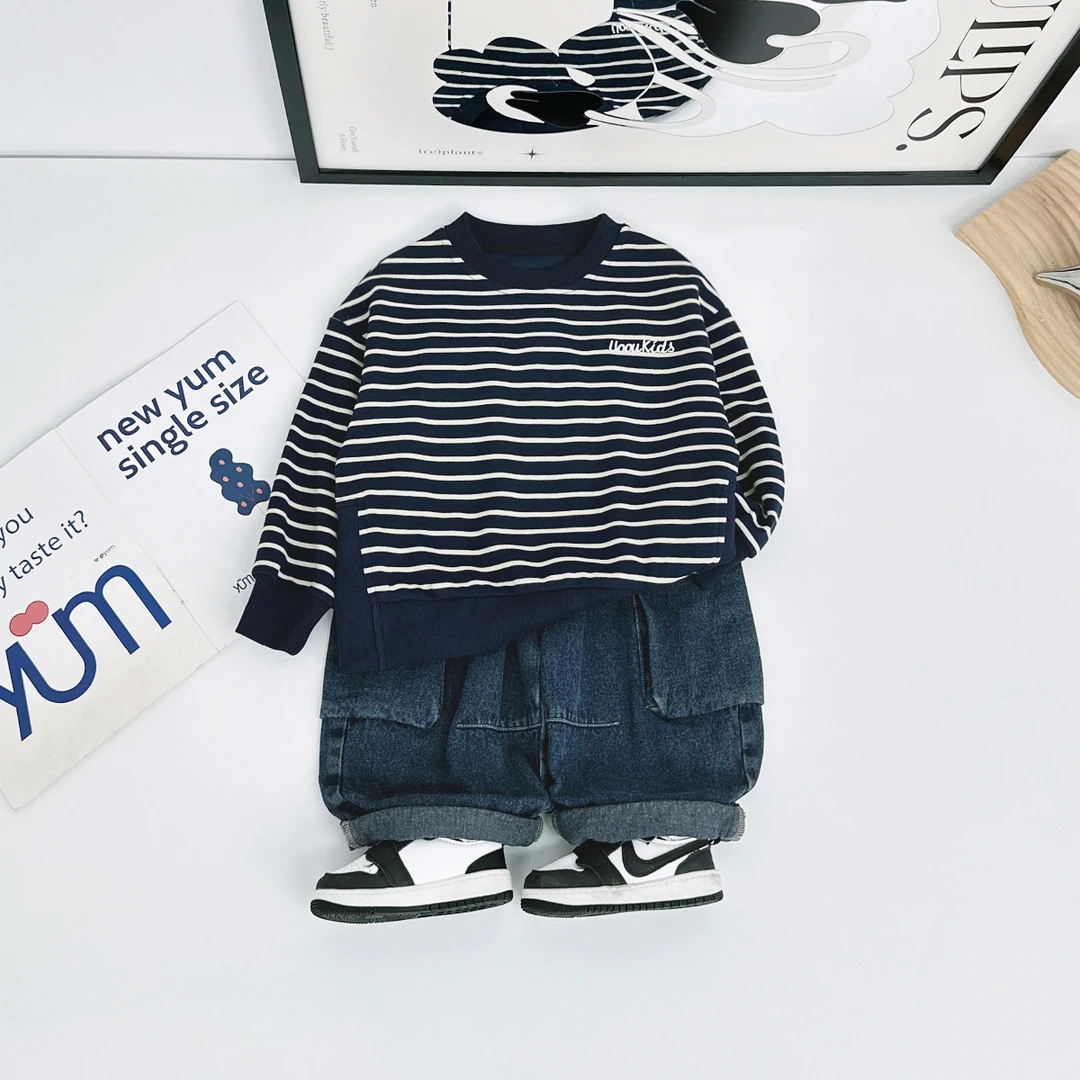 儿童卫衣长袖2025秋新款秋装男童春秋上衣 BDQ25328 悠悠童话童装