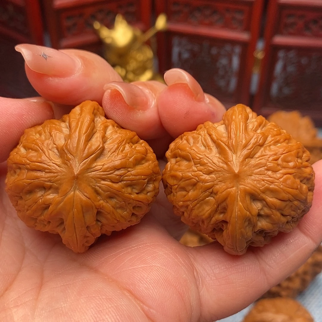 文玩核桃把件38全品绝配铁锤