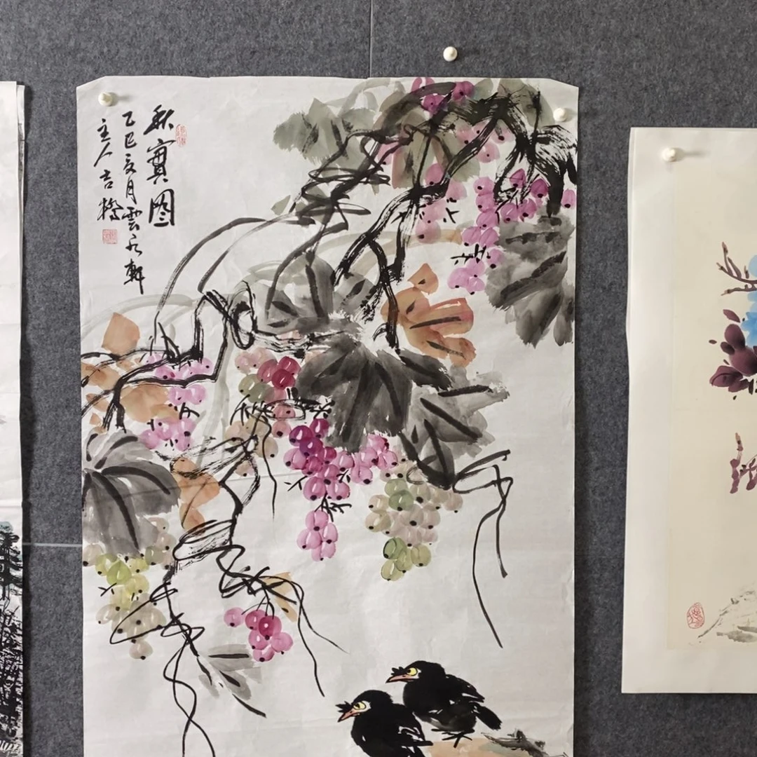 国画国画纯手工手绘作品56