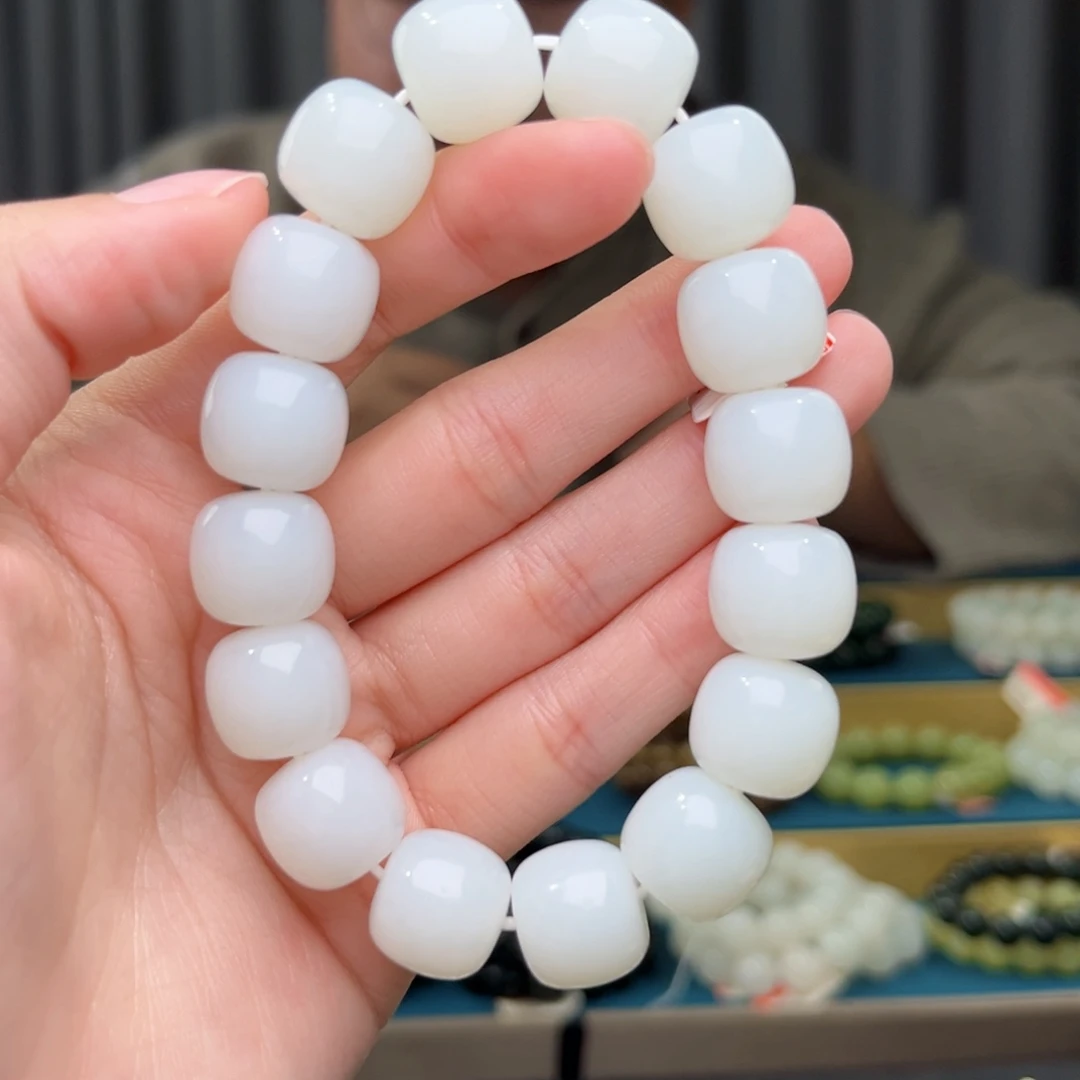 和田玉未镶嵌手串天然和田玉新疆且末天泰14