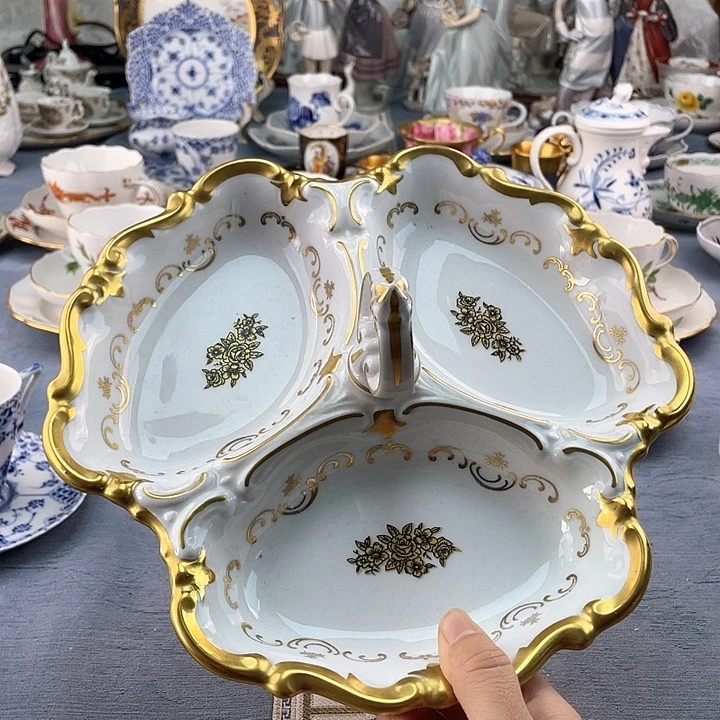 中古欧瓷瓷器小房子