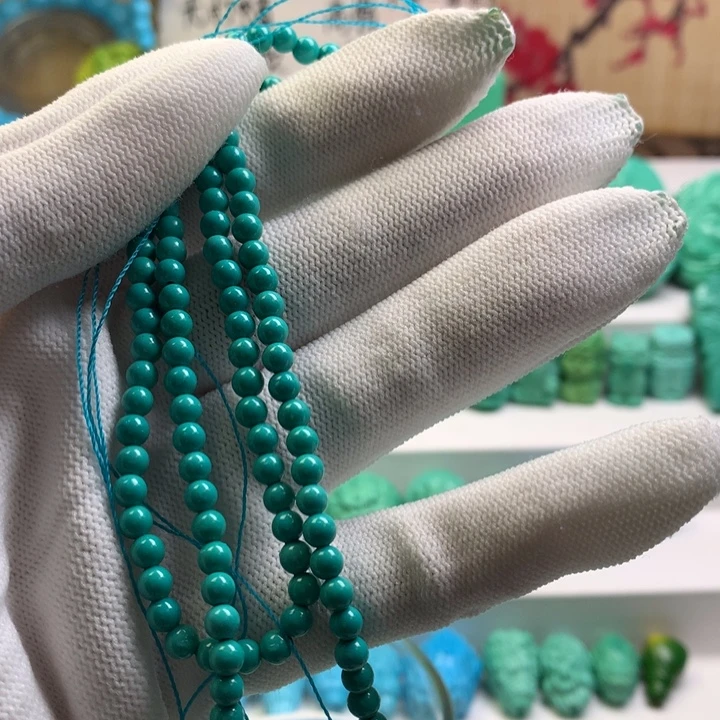 湖北批发精挑绿色矿原创手串108 以介绍为准