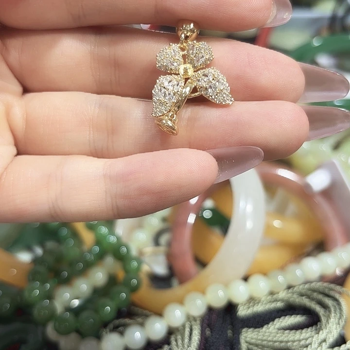 合金查罗石珠宝半成品
