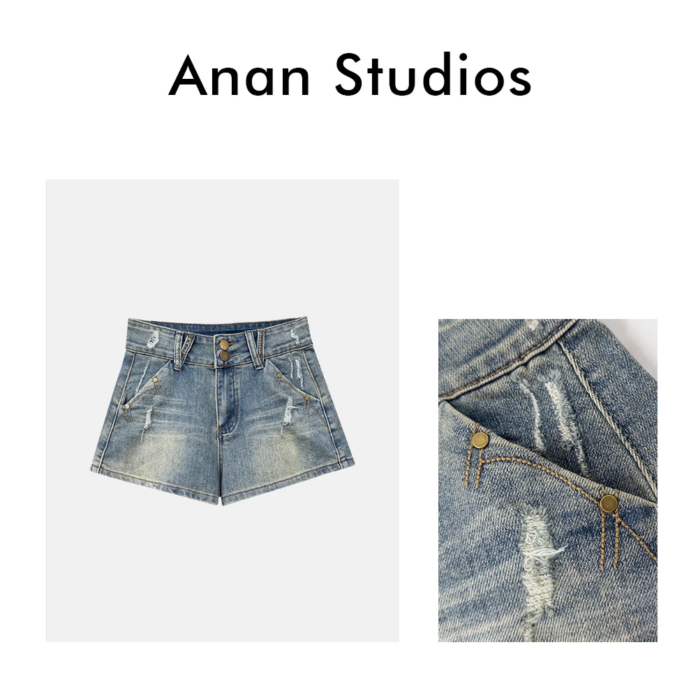 [no退no换]【巴黎铁塔】新款时尚百搭磨破牛仔短裤❤2013