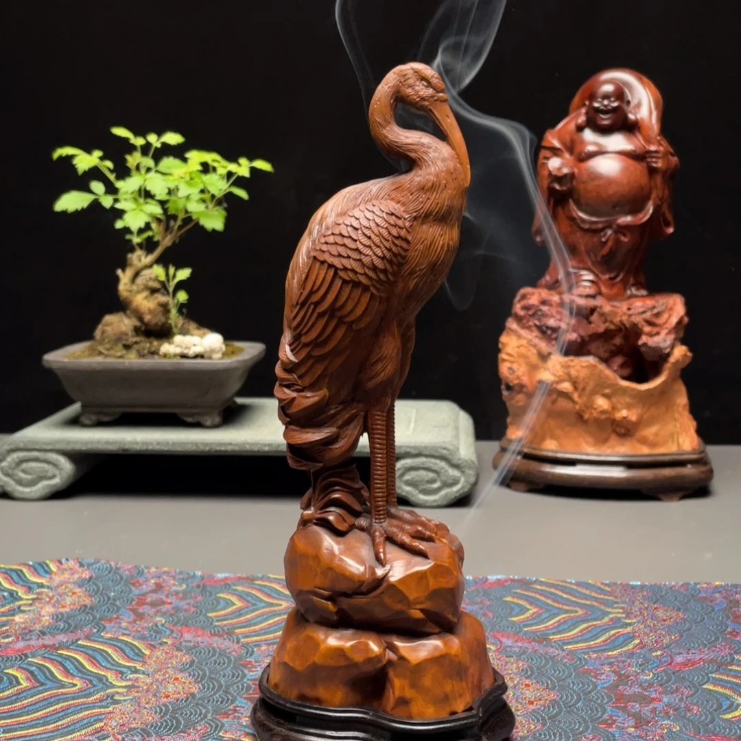 铂***～荔枝木小叶黄杨木香炉