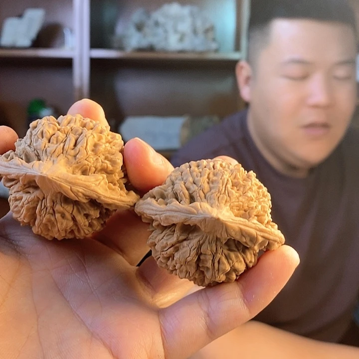 文玩核桃把件官帽18.8