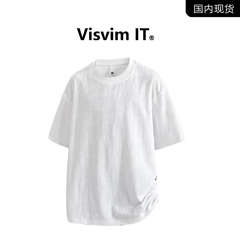 VISVIM IT官方正品夏季纯色百搭男士短袖T恤薄款潮牌宽松圆领上衣
