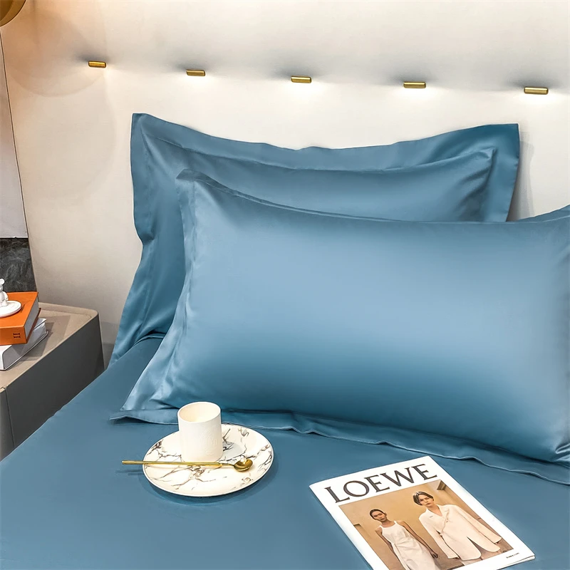 贡缎长绒棉纯色枕套一对48*74cm （以主播介绍为准）