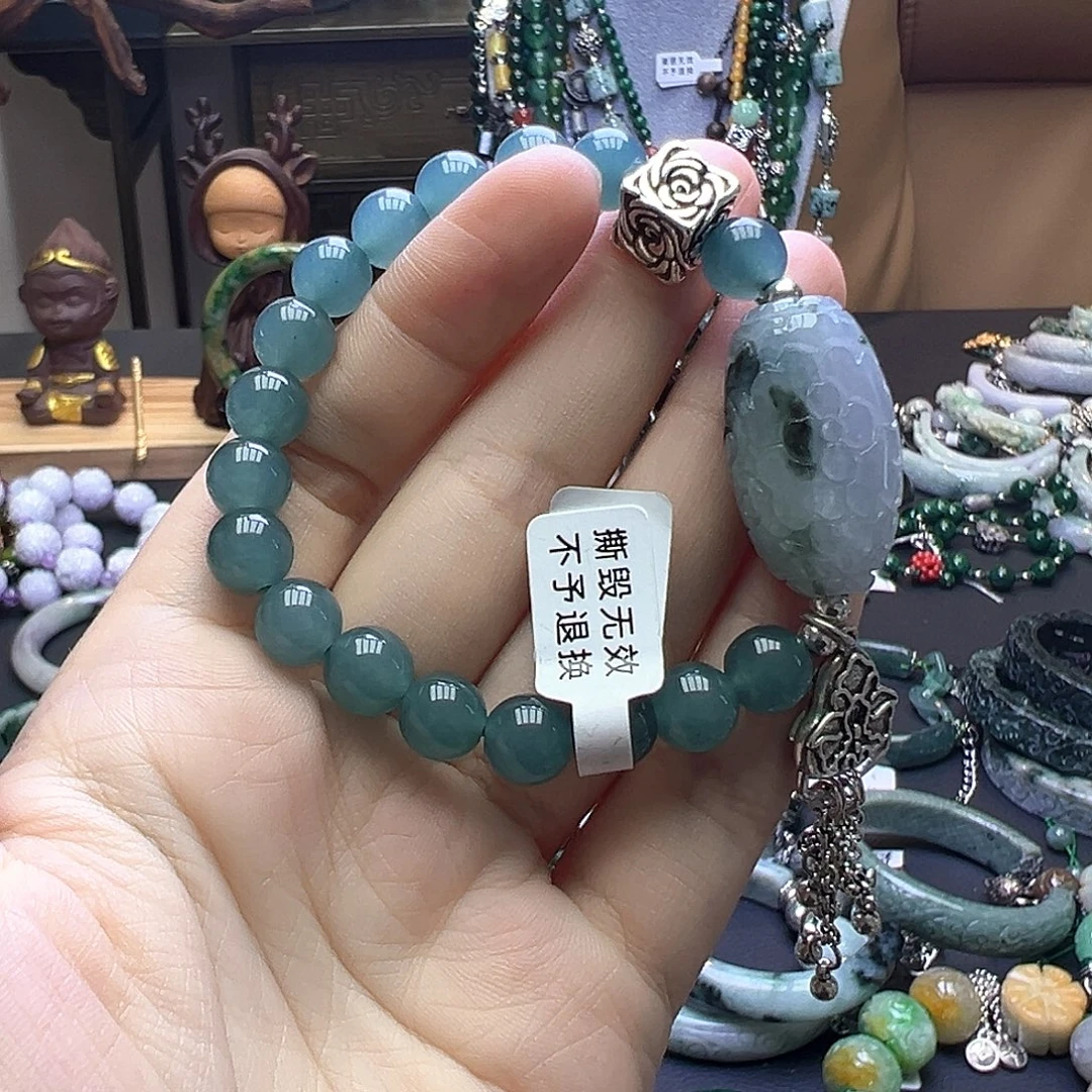 翡翠未镶嵌手链99