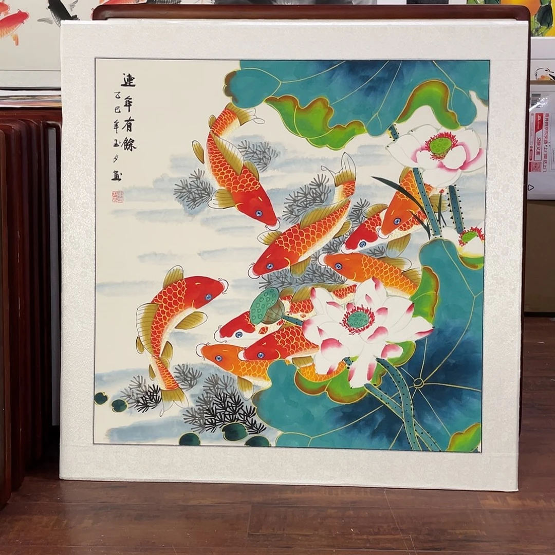 国画带框尺寸83*83厘米