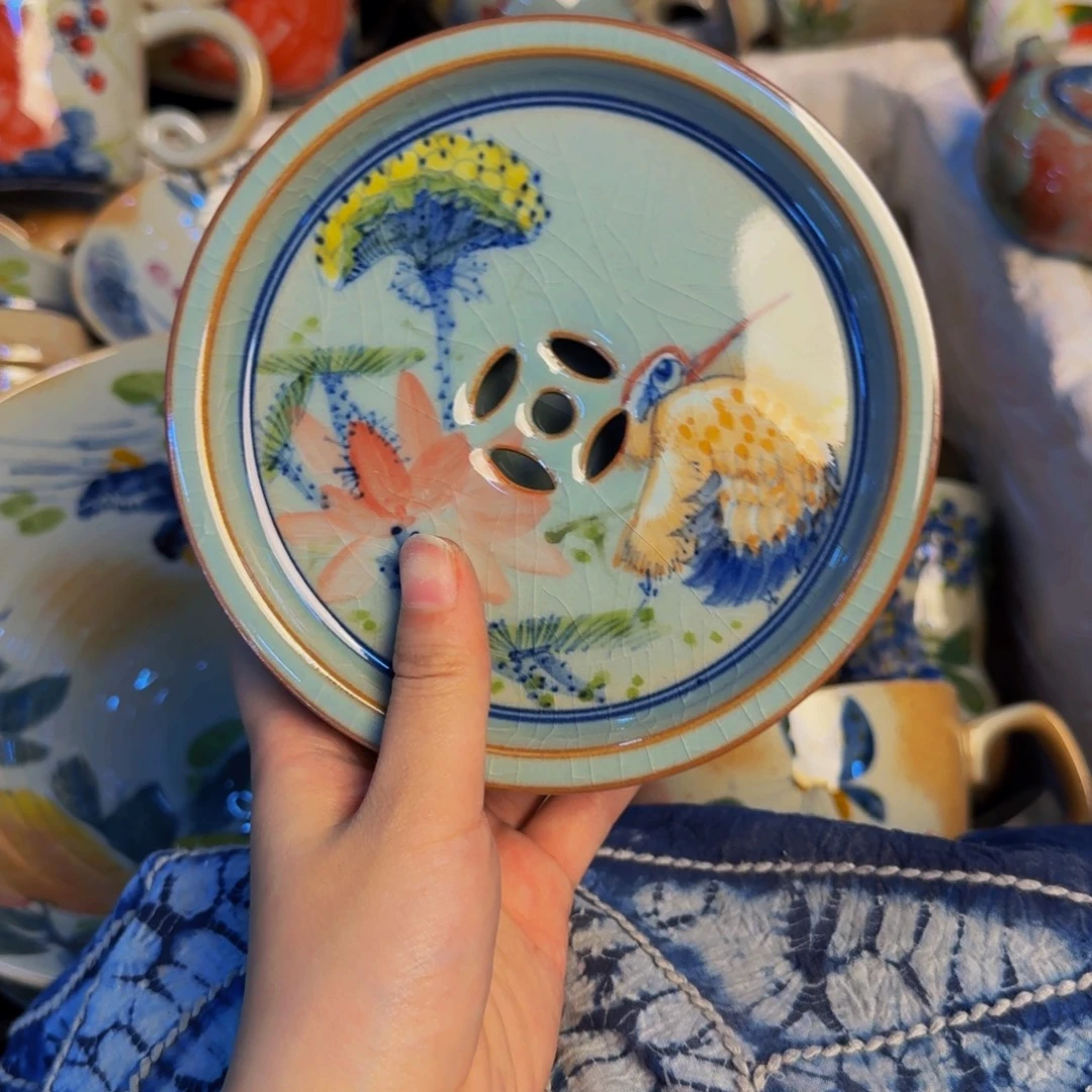 瓷片景德镇陶瓷手工手绘