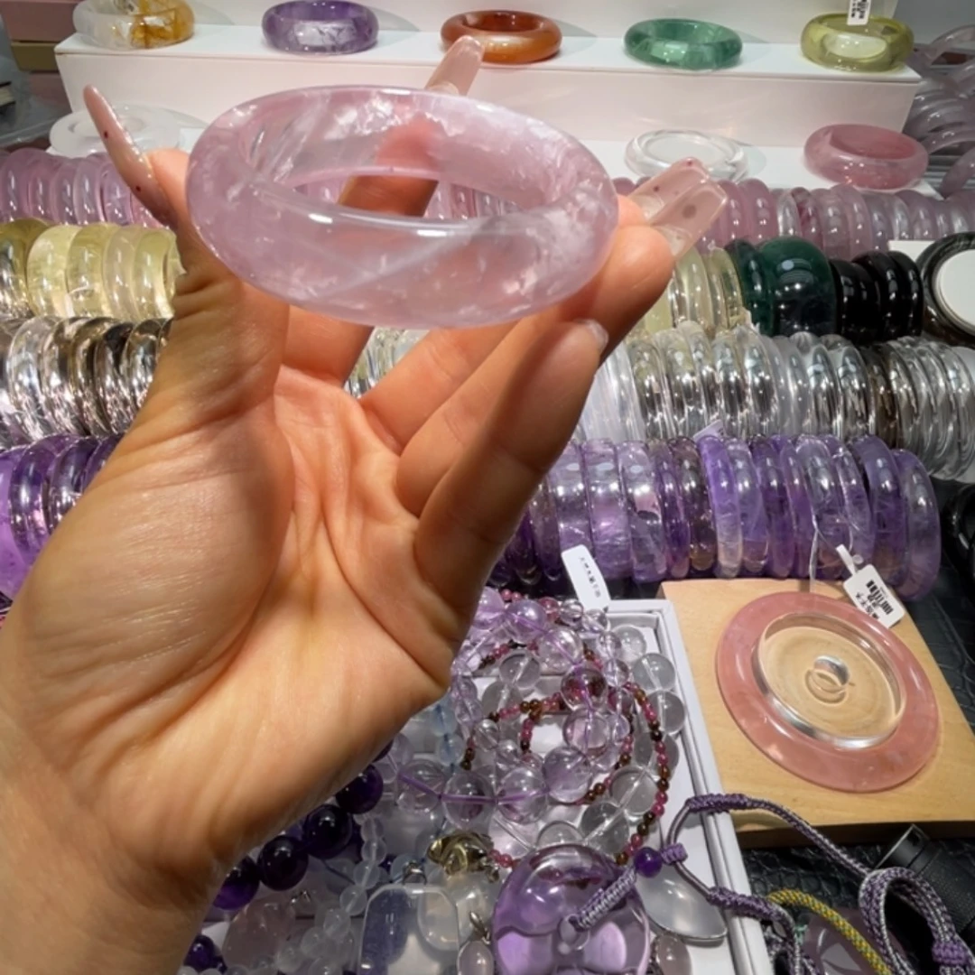 手镯未镶嵌水晶手镯53.6圈口9号