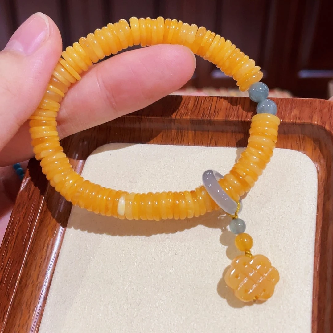 蜜蜡手链未镶嵌手串
