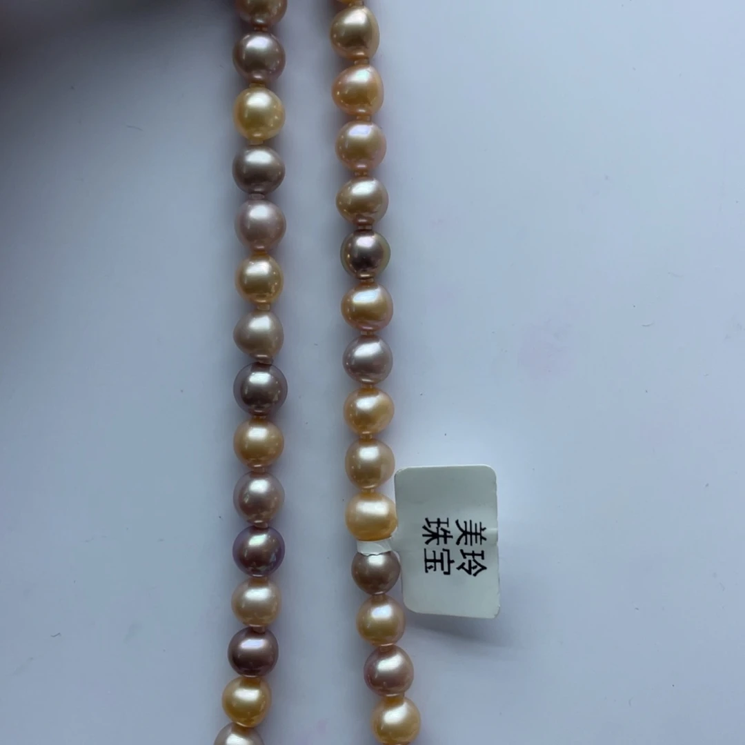 银S925镶嵌淡水珍珠颈饰